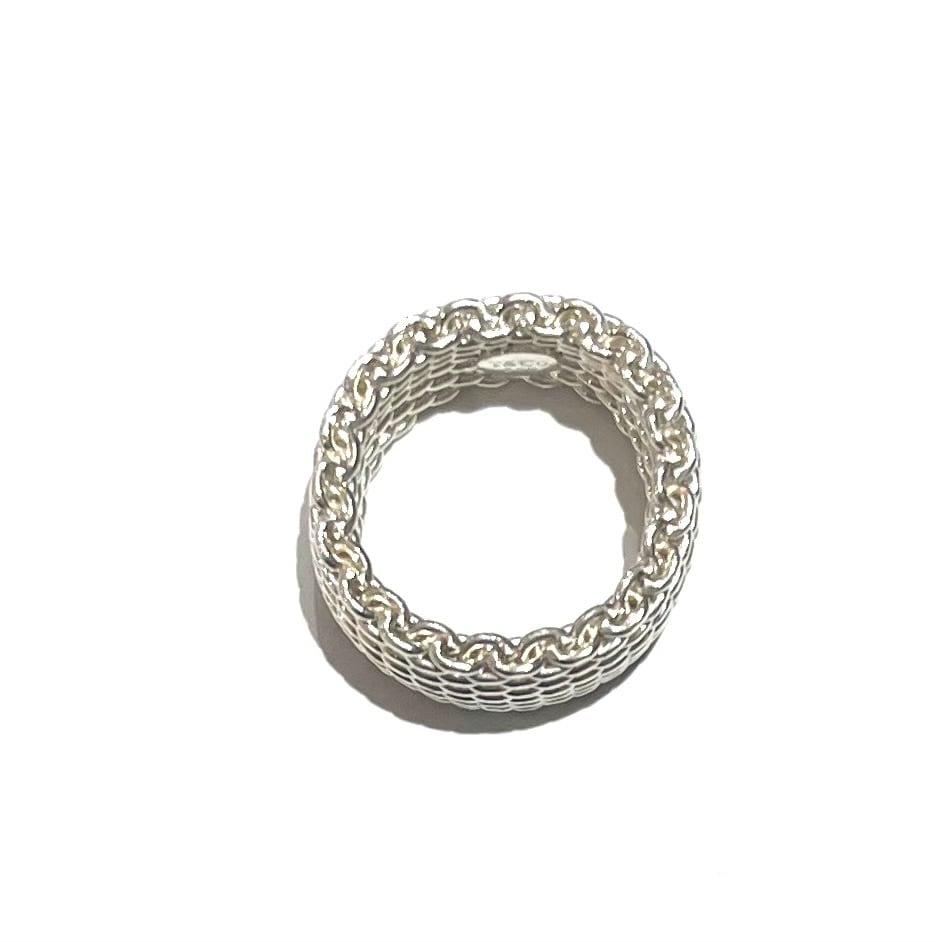 希少【TIFFANY＆CO】2479【14.5号】ティファニーサマセットメッシュ
