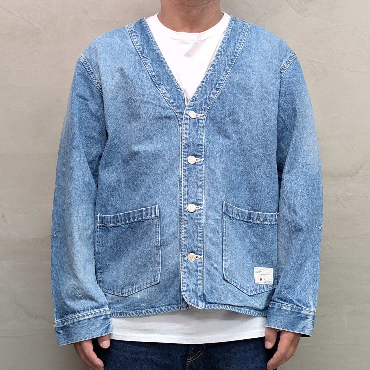 VINTAGE DENIM CARDIGAN ［USED］ | BLUE SAKURA JEANS 公式サイト