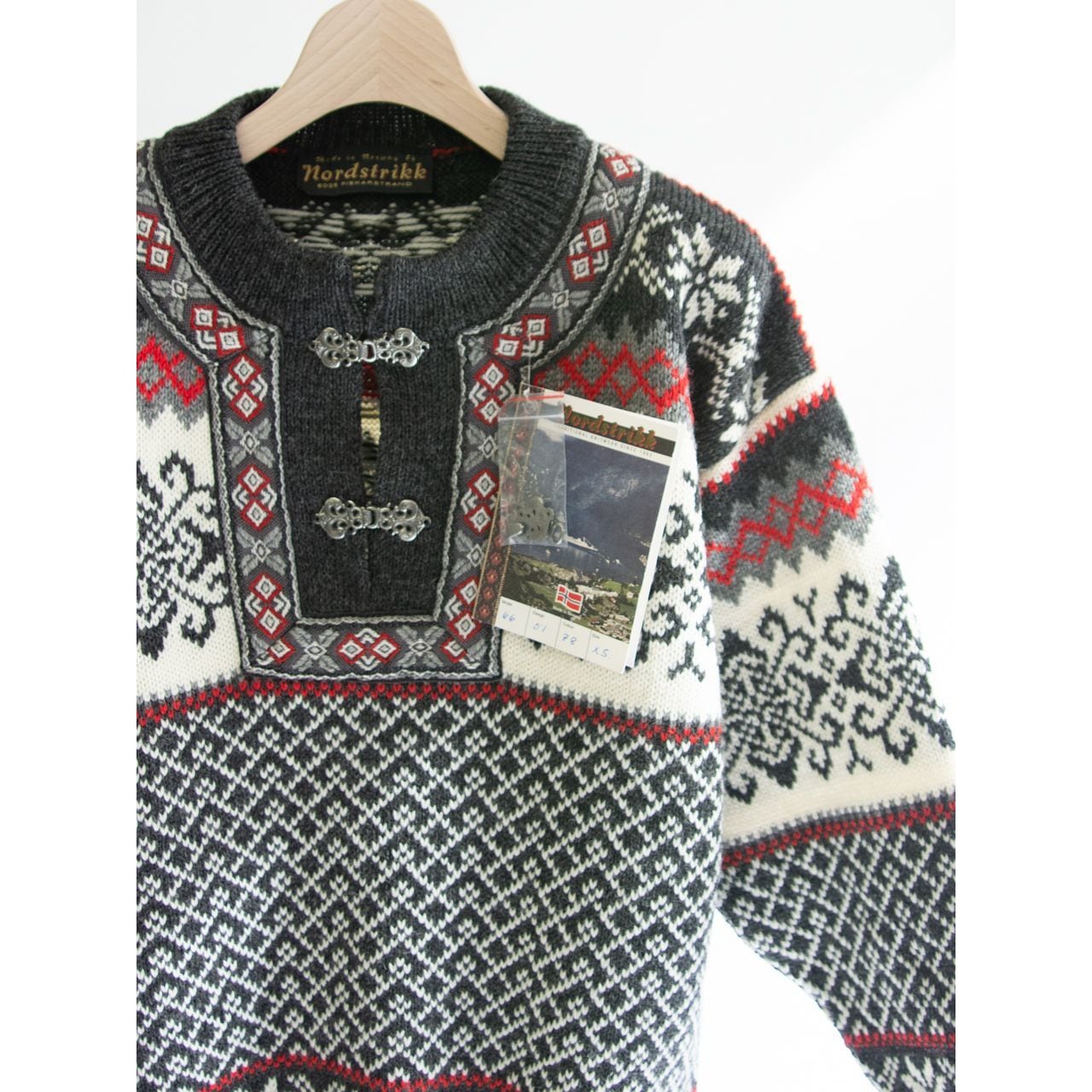 【Nordstrikk Dead stock】Made in Norway 100% Wool Nordic Sweater（デッドストック ノルウェー製 ウールノルディックセーター プルオーバーニット）