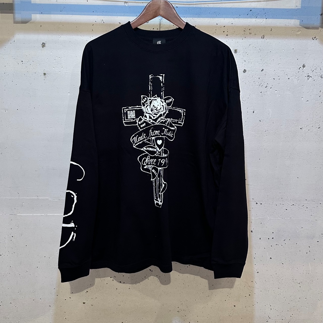 GODSIZE 2024 ROSE L/S RELAXED FIT TEE [BLACK]