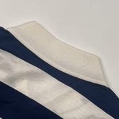 HARDY AMIES SPORT ハーディエイミス ボーダー 長袖 ポロシャツ L/ネイビー×ホワイト メンズ