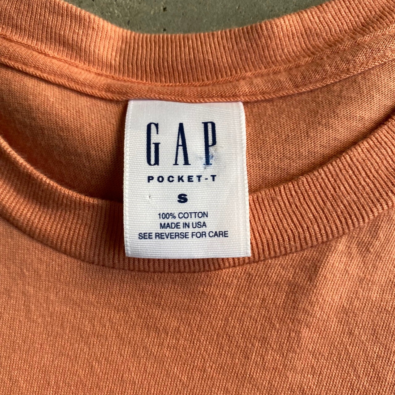 90年代 USA製 GAP オールドギャップ 旧タグ 無地 ポケットTシャツ 