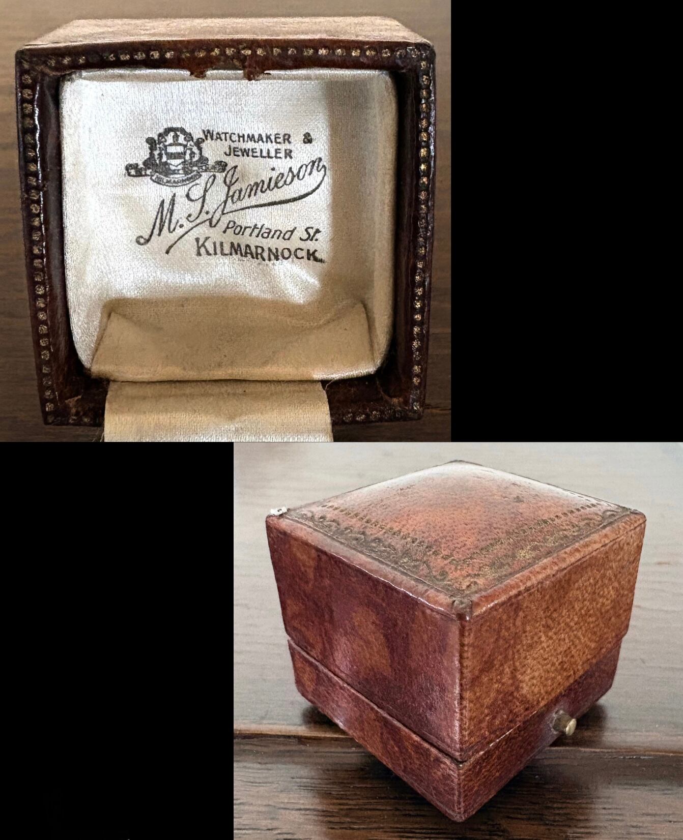 英国アンティーク ジュエリーボックス M. Jamieson of Kilmarnock