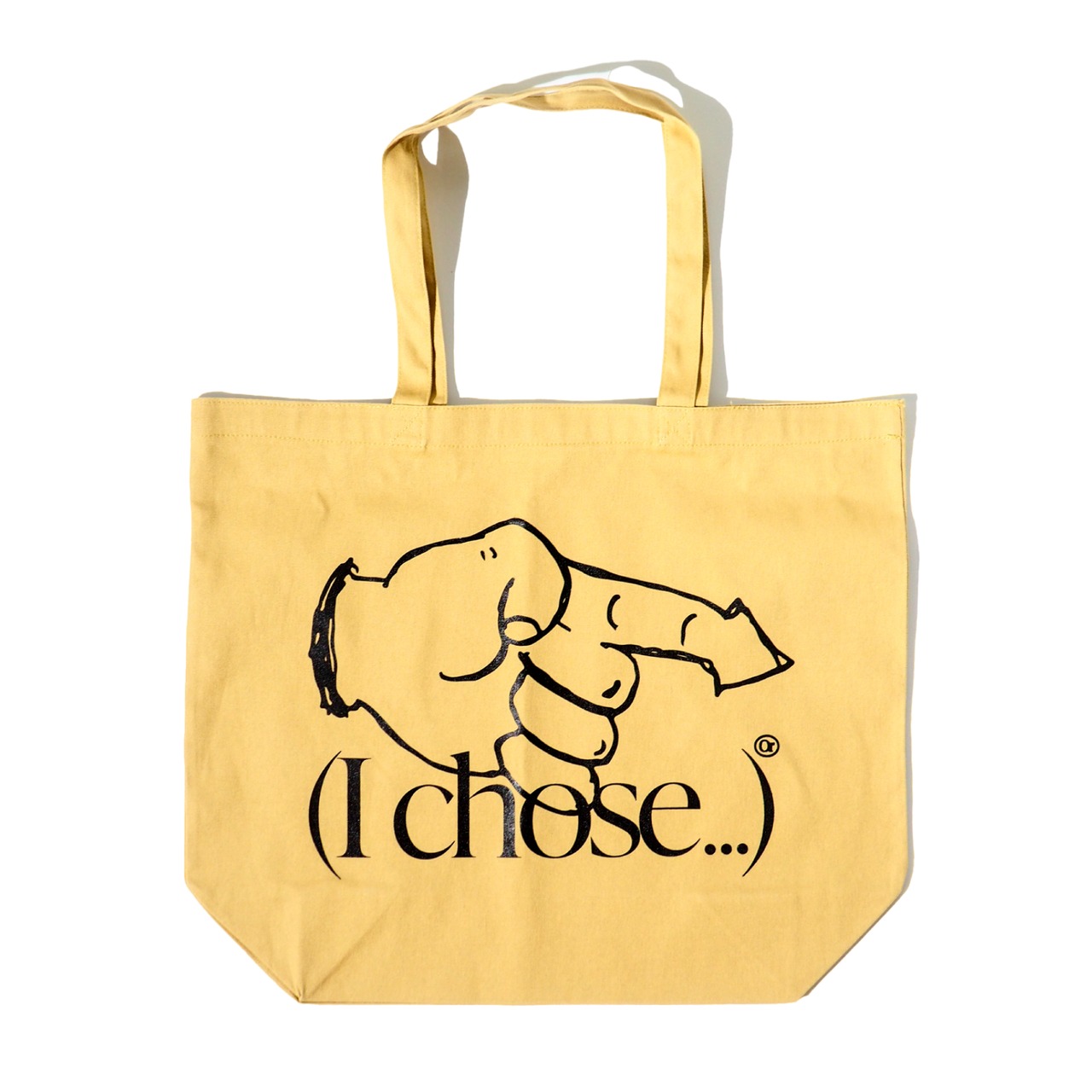 ORNAMENT STORE "(I Chose...)" Mustard Big Tote-bag