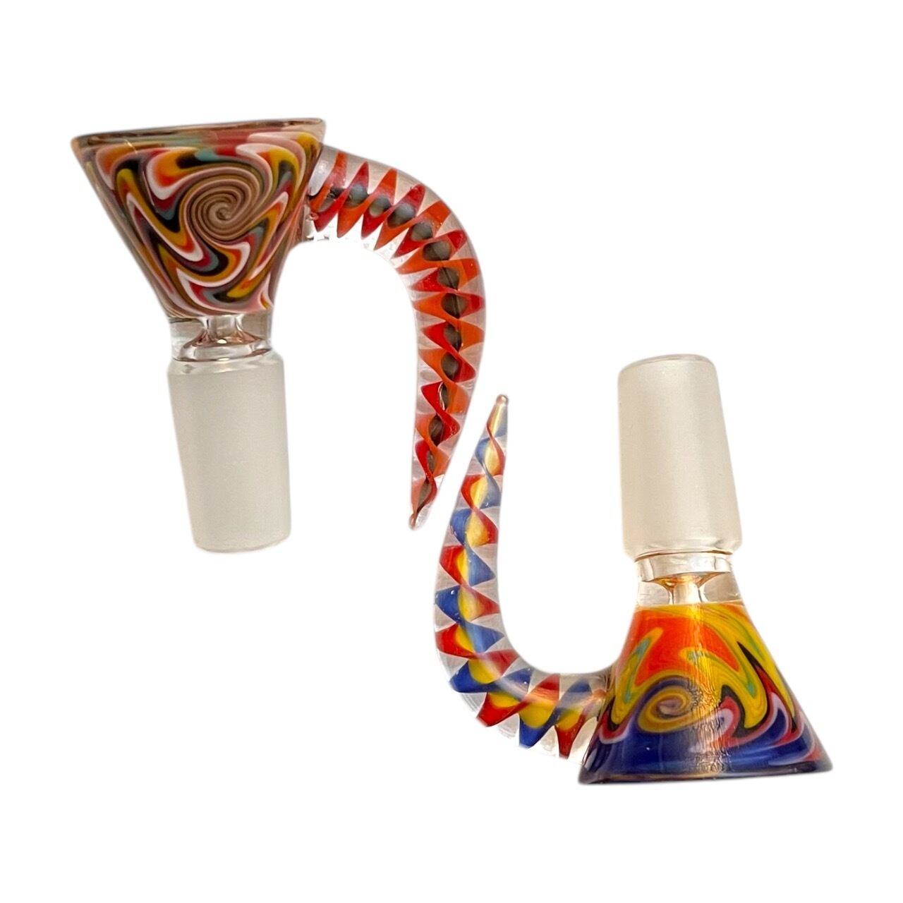 420friendly ガラスボング 水パイプ用 火皿 オス型ガラス製ボウル 交換