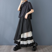 ティアード アシンメトリー スカート 00164