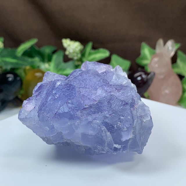 35.幻想的な色合い☆ヤオガンシャン産・パープルフローライト原石