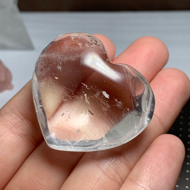 12.天使の梯子☆水晶☆エンジェルラダー 珍しいハートモチーフ♪