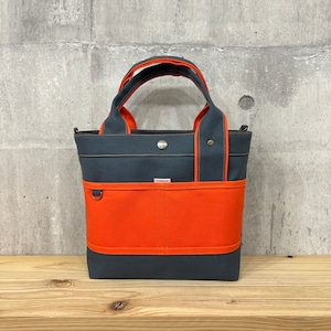 人気No.1.▽Bi Color Tote "M"【鉄紺×スカーレット】