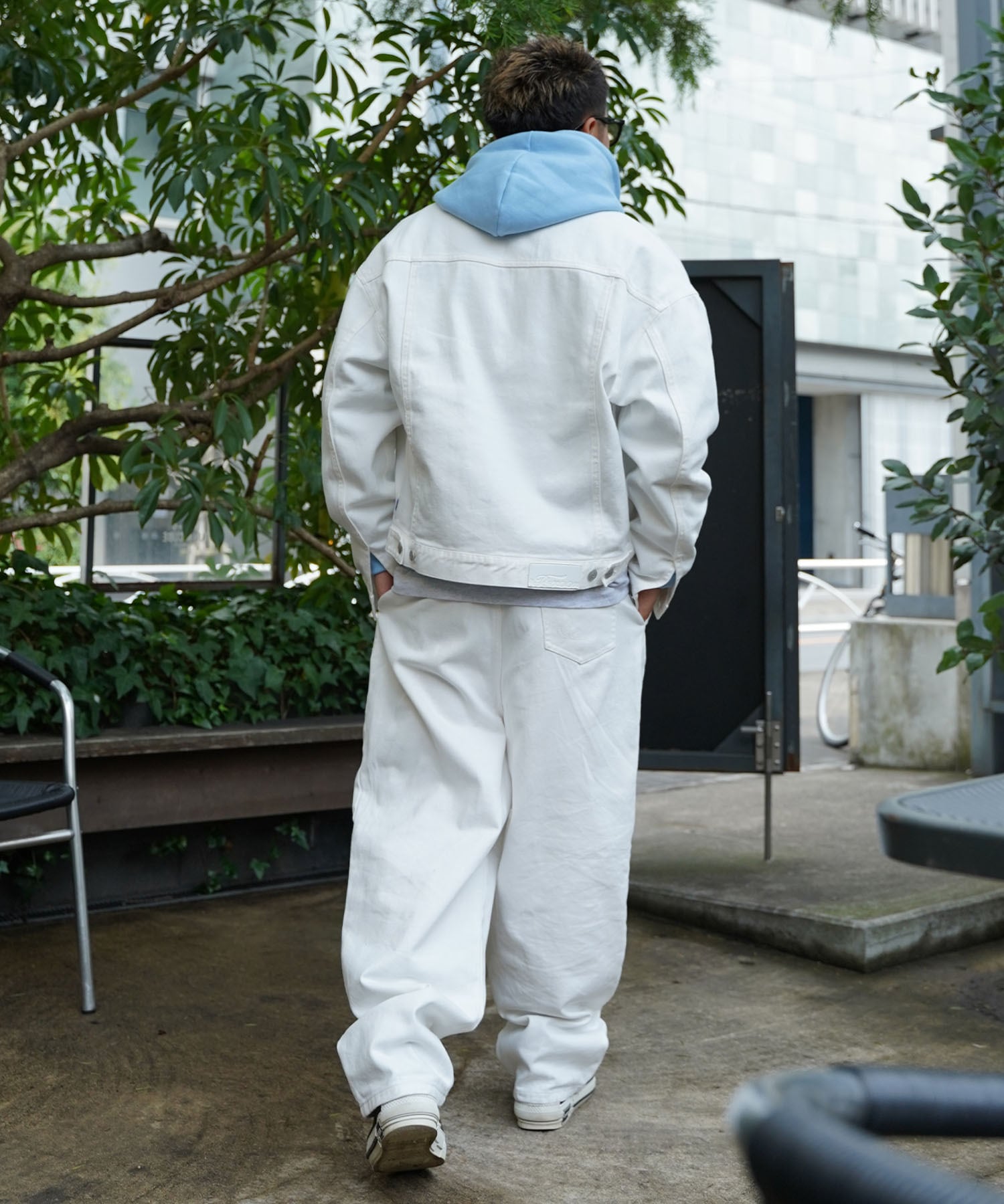 Re:room】TUCK WIDE WHITE DENIM ［REP245］ | #Re:room（リルーム）