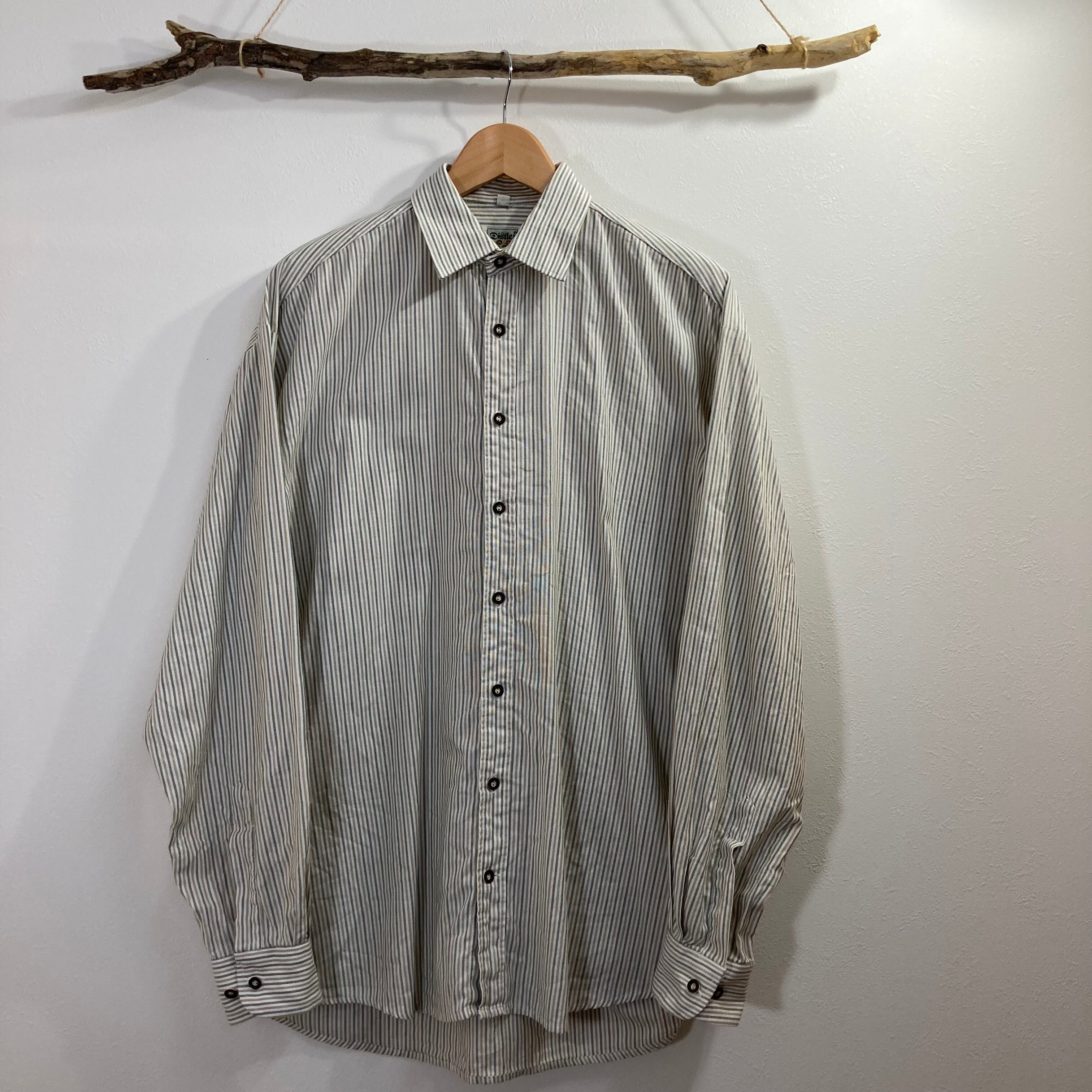 Old Euro Tyrolean L/S Shirts ヨーロッパ古着 チロリアンシャツ 半袖