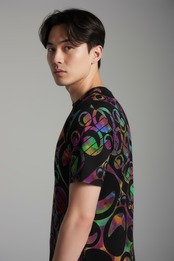 All-over print men's crew neck T-shirt