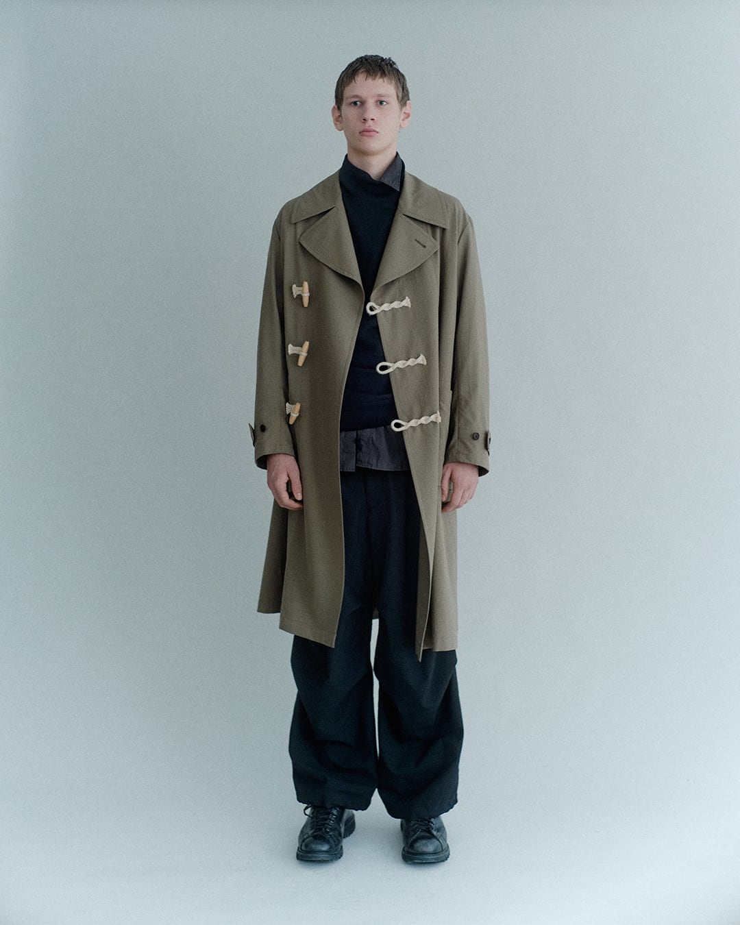 product twelve / High Count Wool Ripstop Duffle Coat | GANKO