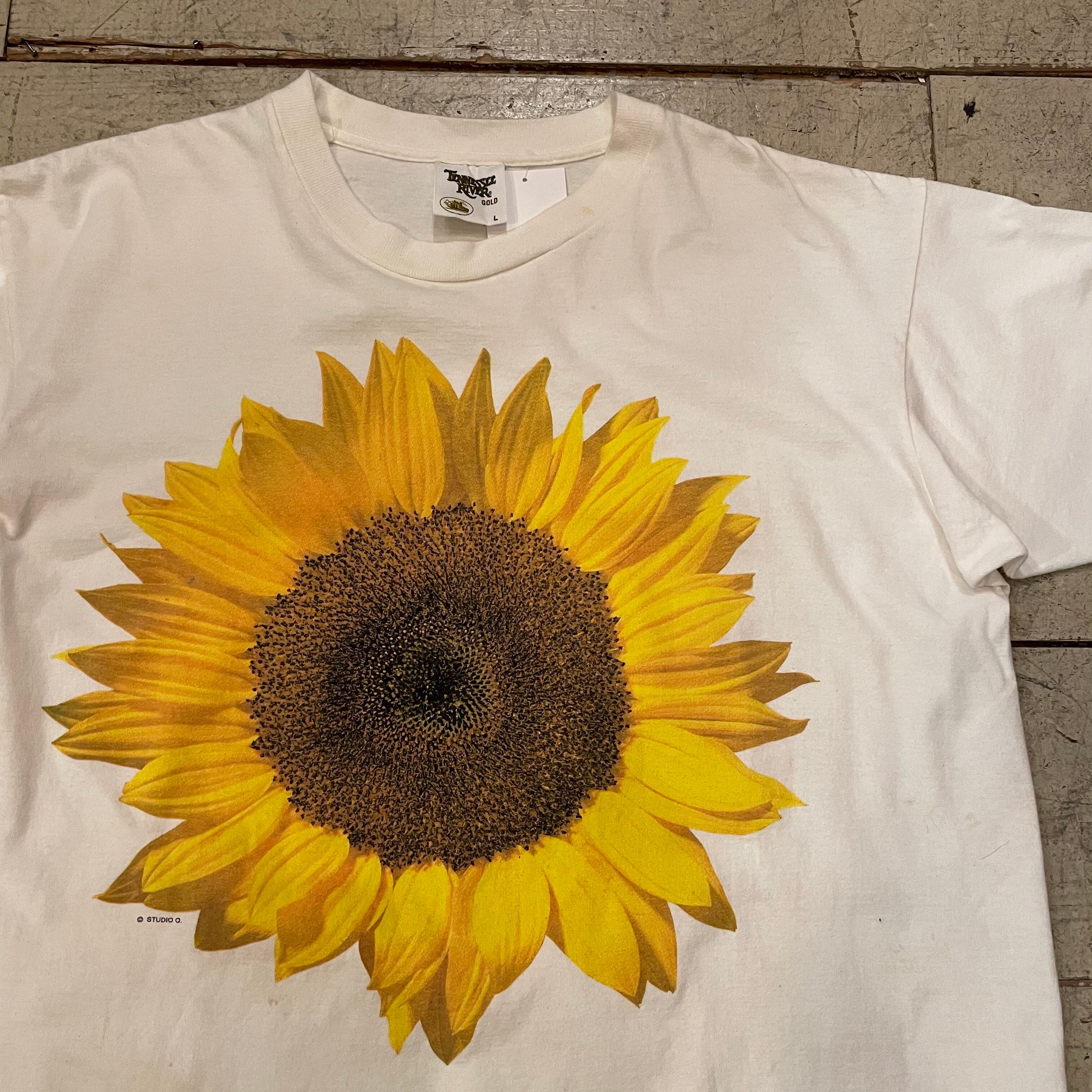 90s Sun flower Tシャツ - Tシャツ/カットソー(半袖/袖なし)