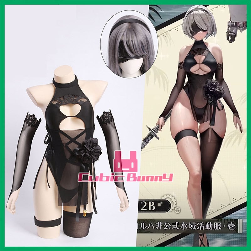 N○KKE 2B水着（歪萌舍 ヨルハ非公式水域活動服・壱 | CubicBunny