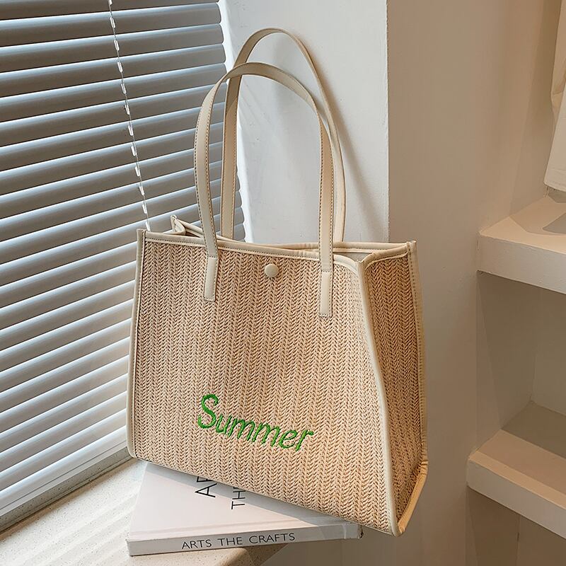ショルダーバッグサマー 夏物 ストローバッグ トートバッグ Tiancai_Wing_Bag27964533191