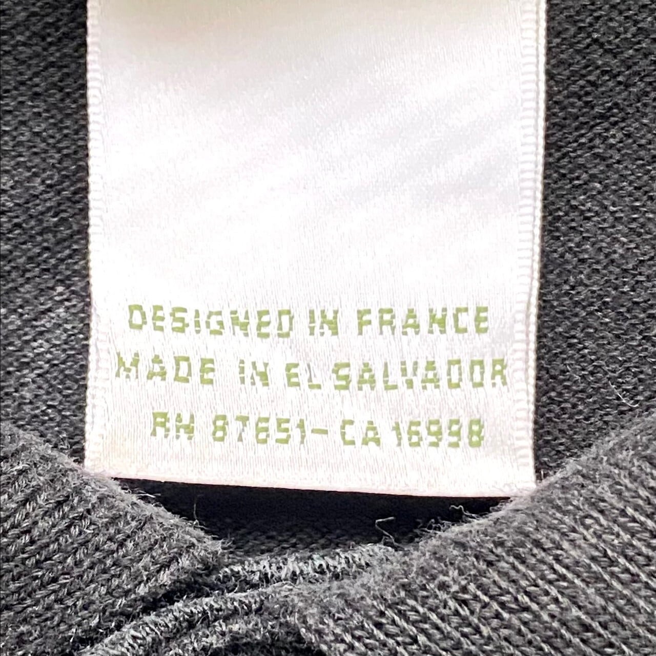 LACOSTE ラコステ ポロシャツ　フランス製　ブラック　定番　90s