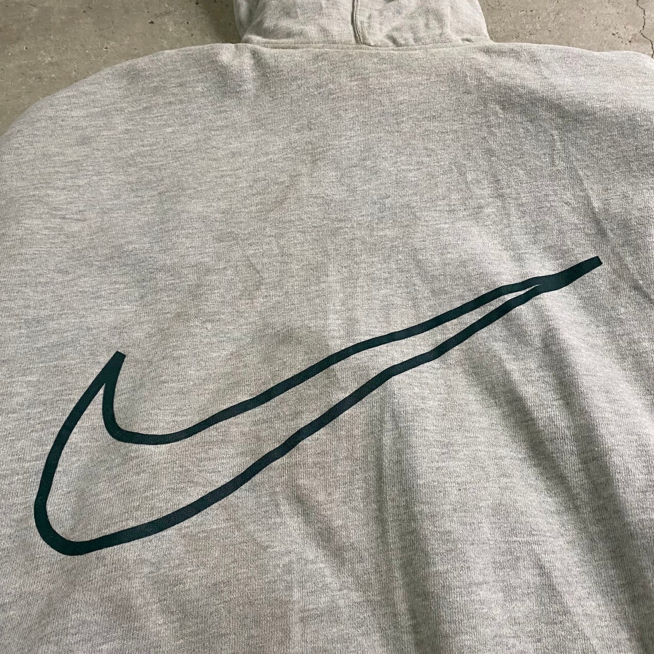 90年代 NIKE ナイキ ビッグスウォッシュロゴ ナイロン×スウェット