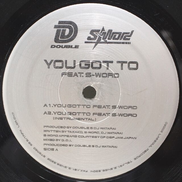 Double, S-WORD / You Got To [LSR-047] - 画像2