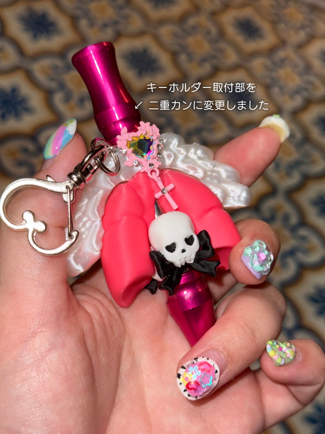 ハイエンジェル（シーシャ用マウスピース）爆煙ver 金具ピンクカラー