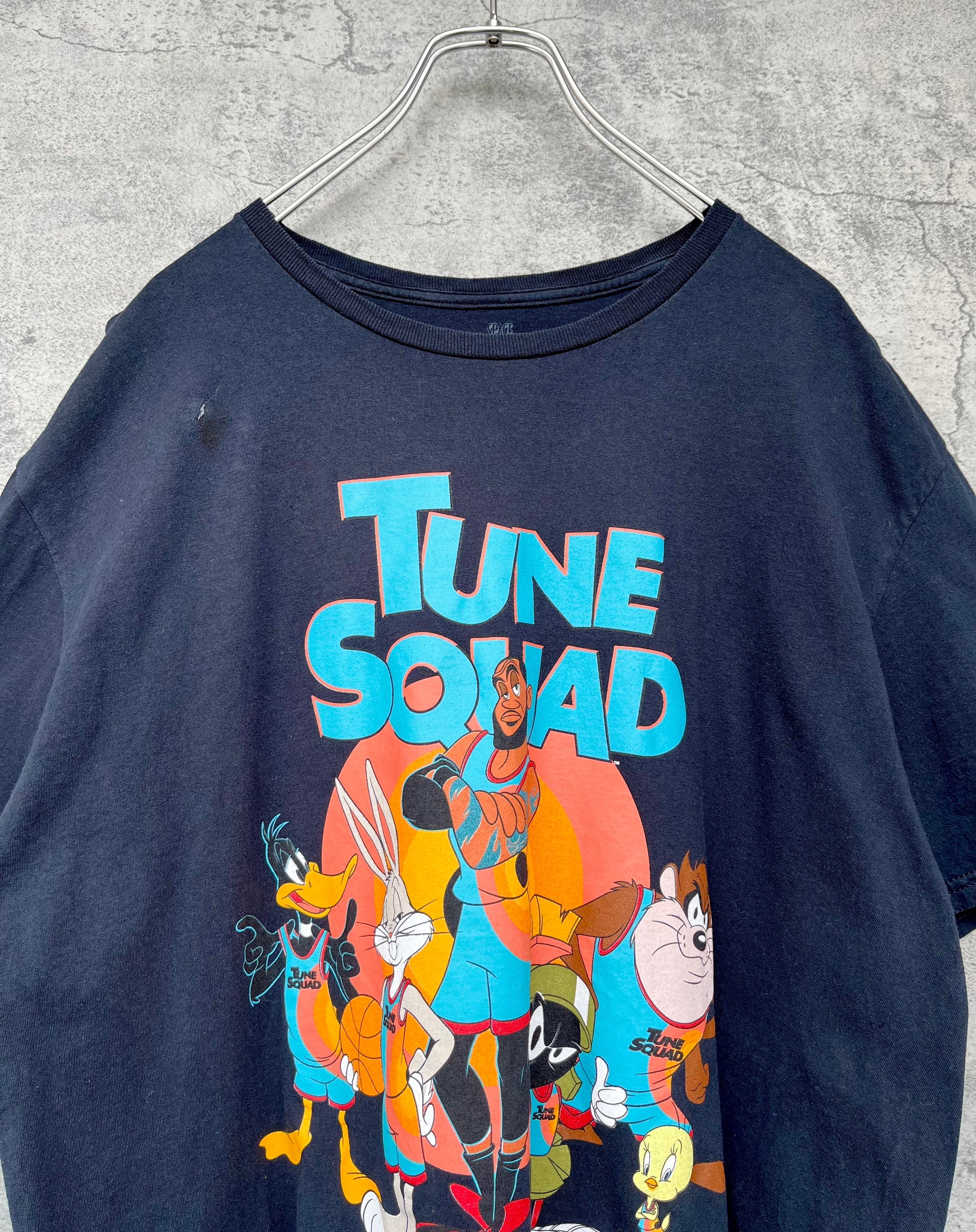 90s TUNE SQUAD プリンロゴ Tシャツ 黒 XL