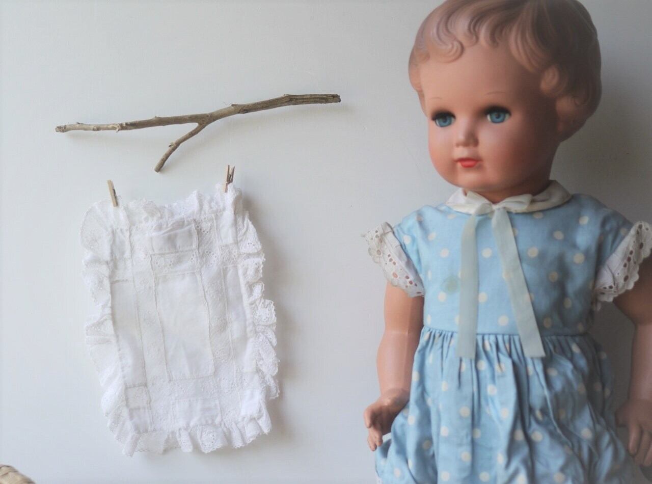 ドール服 レースのピローケース スクエア