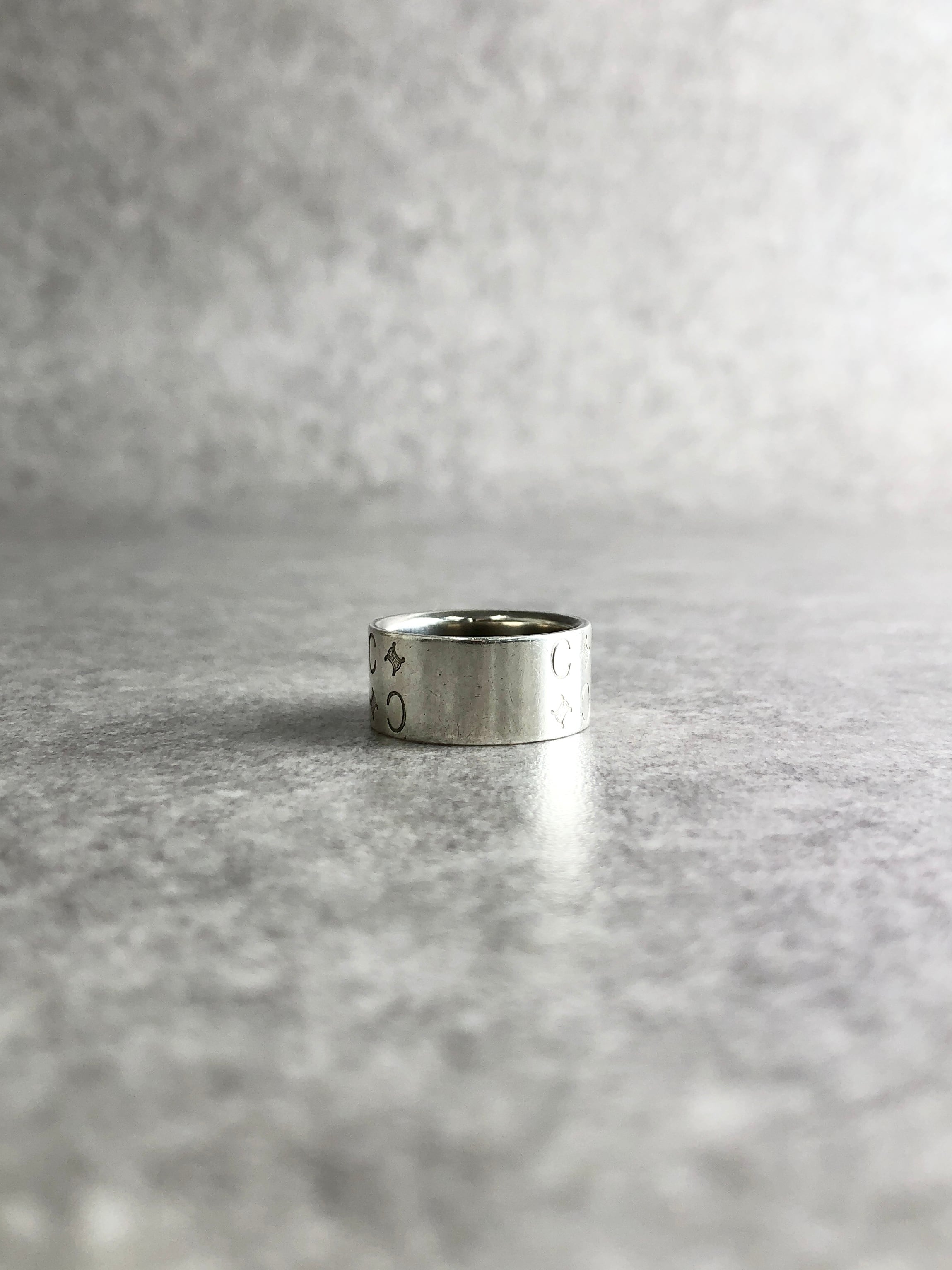セリーヌ　シルバーリング　10号 CELINE セリーヌ マカダム リング シルバー SILVER 10号 vintage