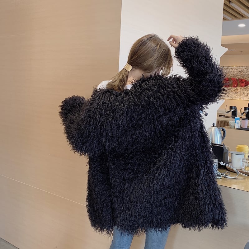 Zara ショート丈　フェイクファー　コート　Sサイズ