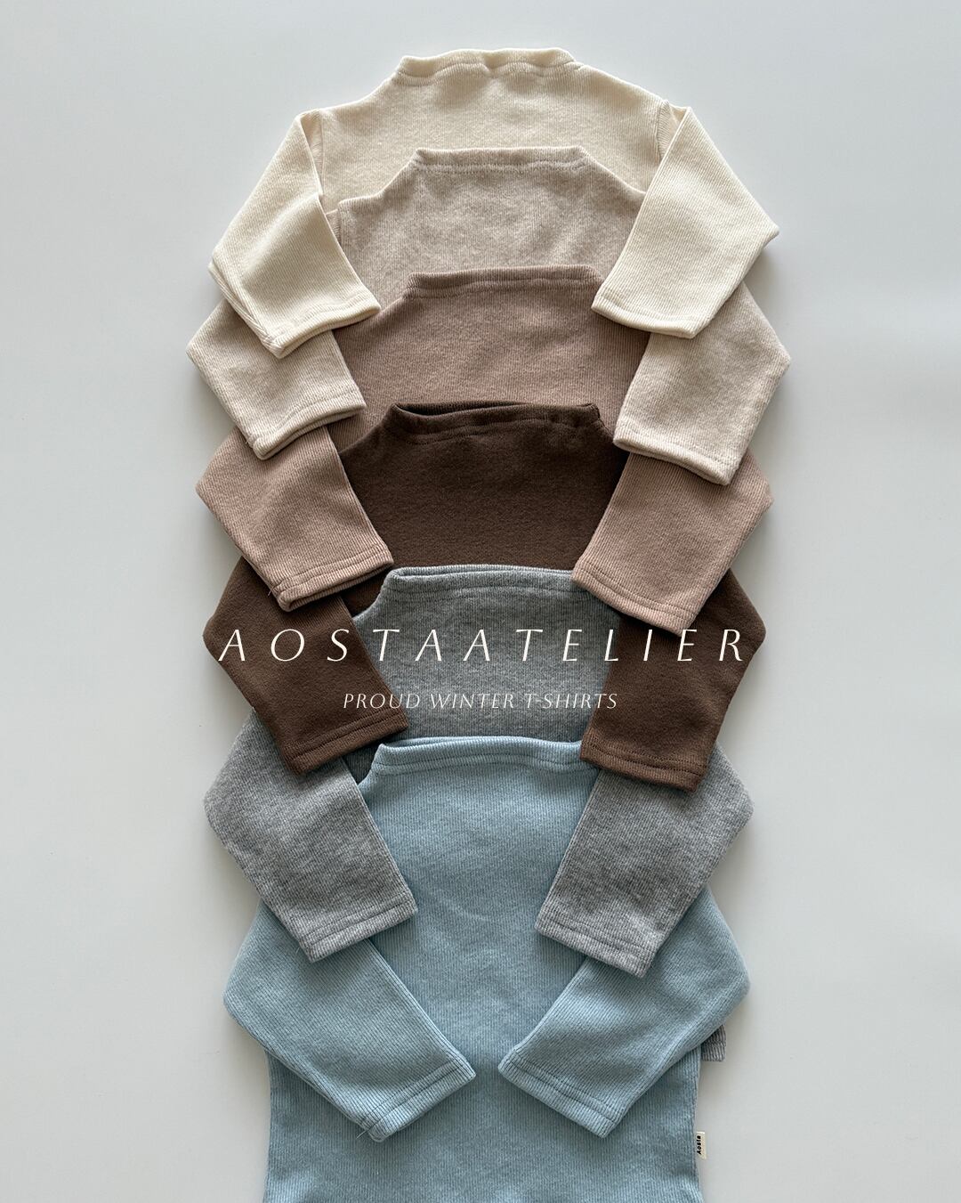 【予約】aosta ボトルネックカットソー