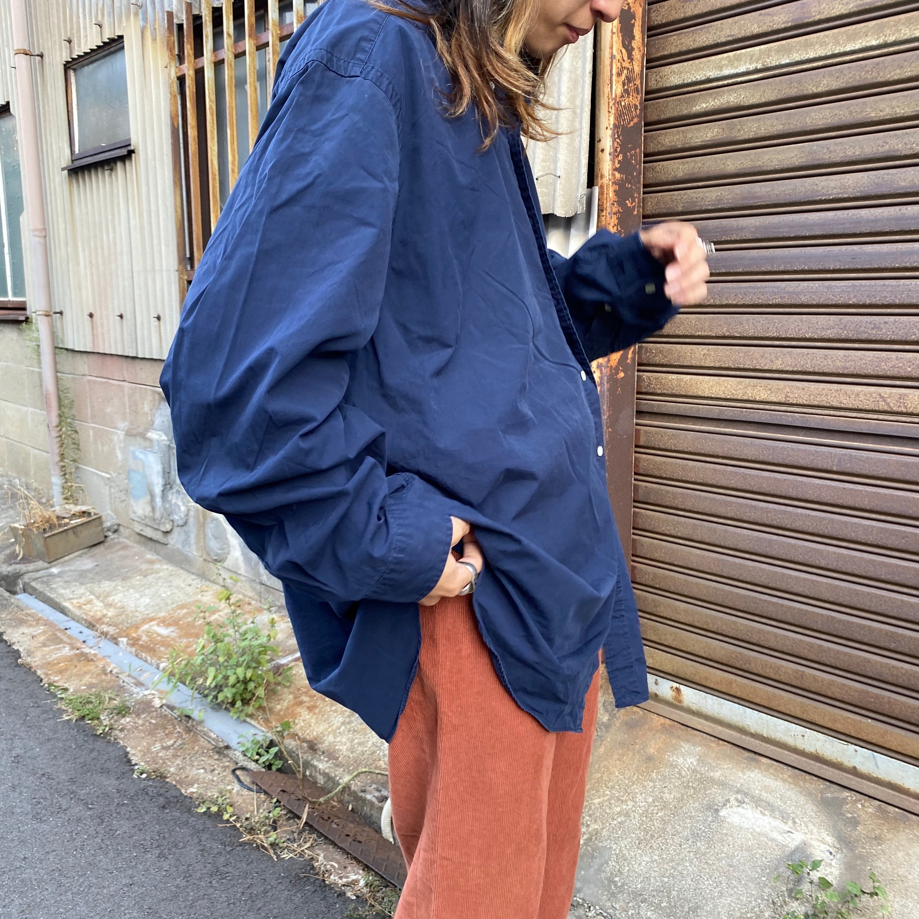 ビッグサイズ Ralph Lauren ラルフローレン 長袖 無地 ボタンダウン