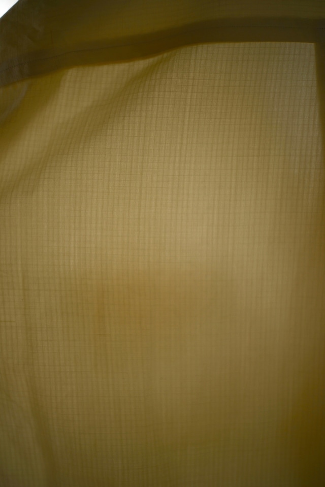 ensou. / silk linen rip stop ribbon shirt(écru)