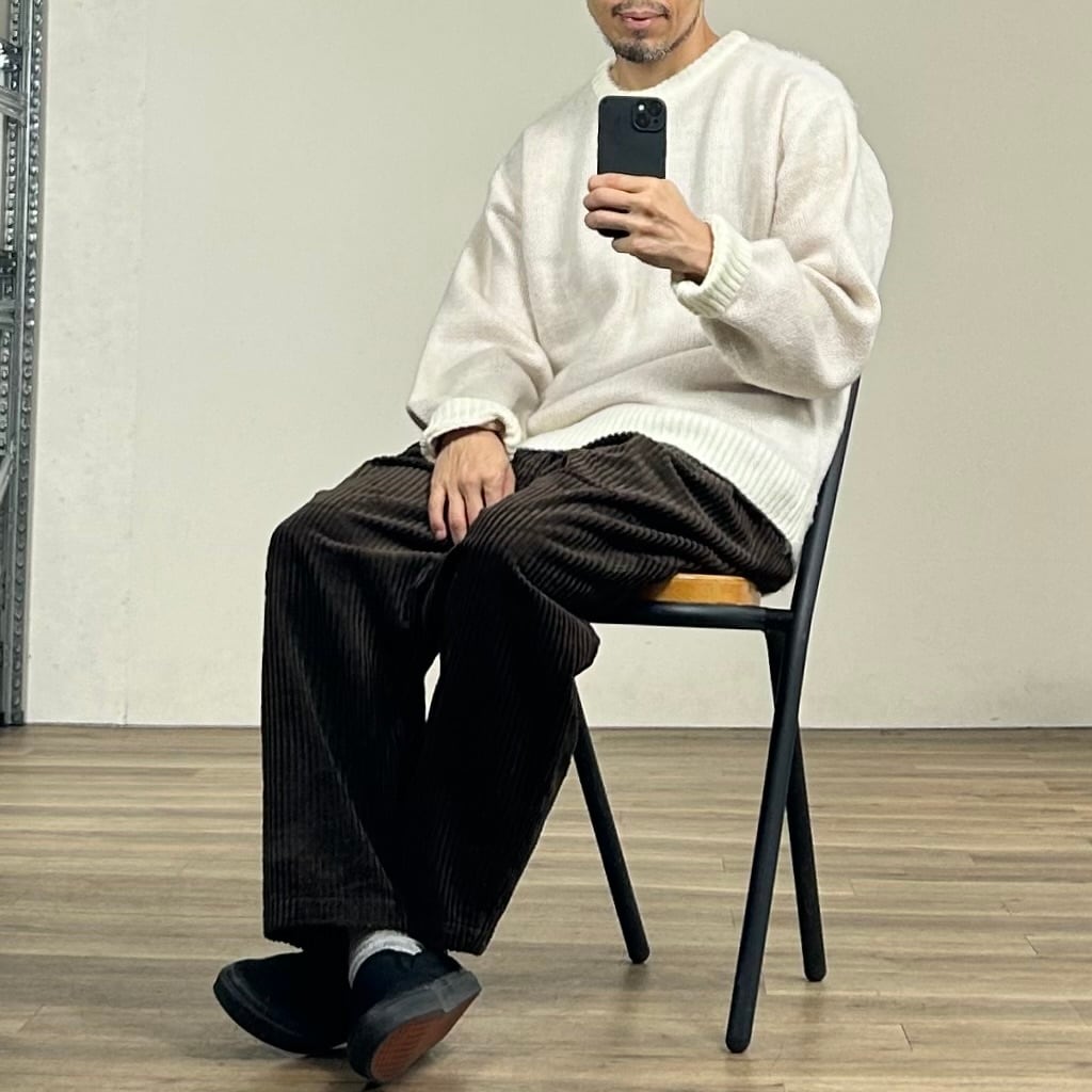 25AW》【STILL BY HAND】3.5W CORDUROY TACK EASY SLACKS スティルバイ