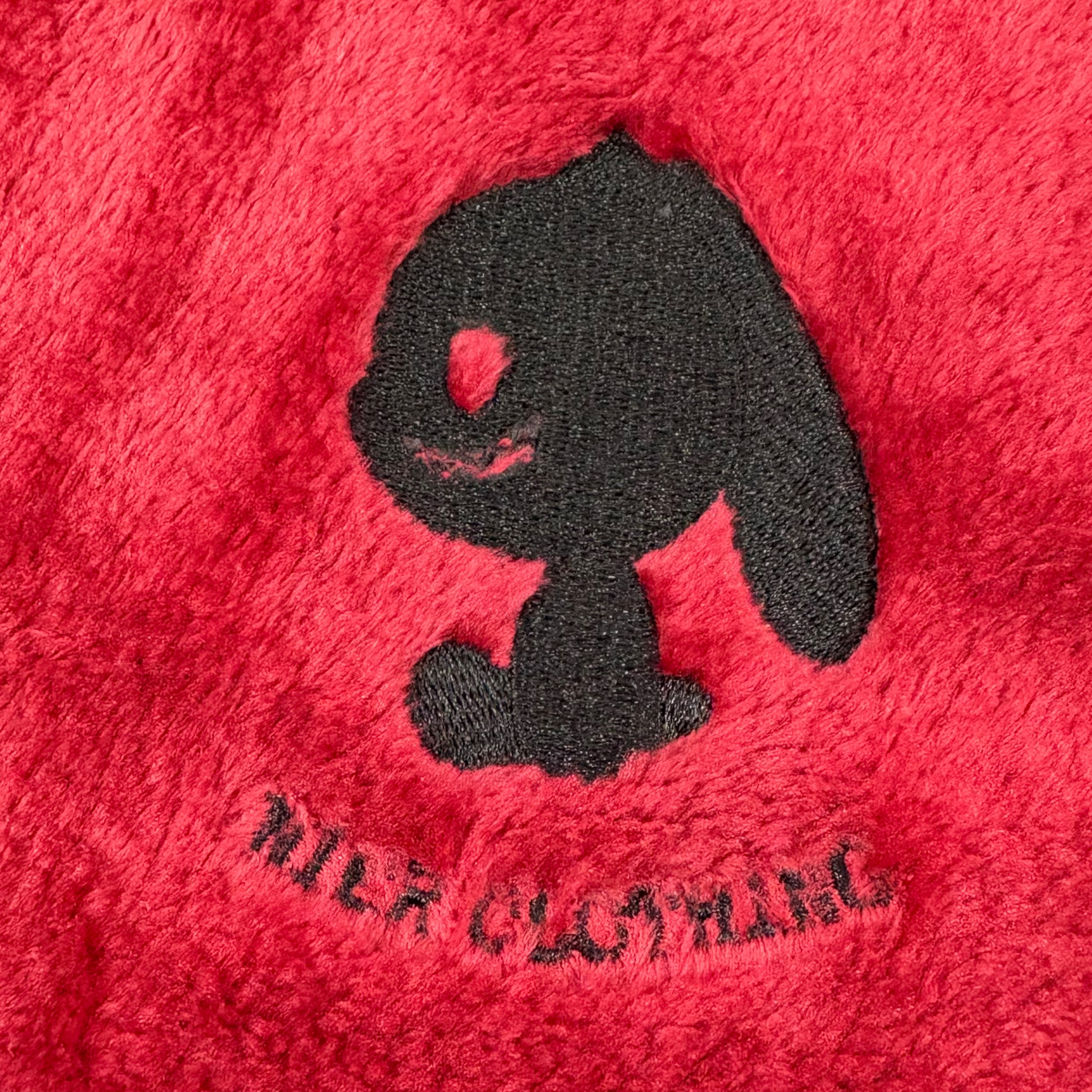 NIER BACK BIG LOGOふわもこHOODIE【Xmas RED】 | NIER CLOTHING