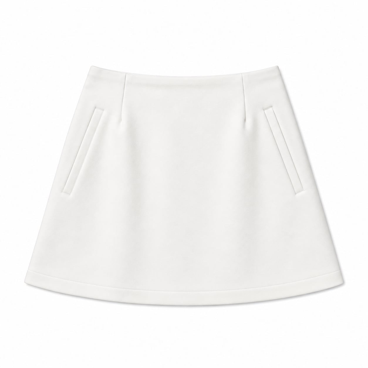TAILORED PONTE MINI SKIRT (OFF)