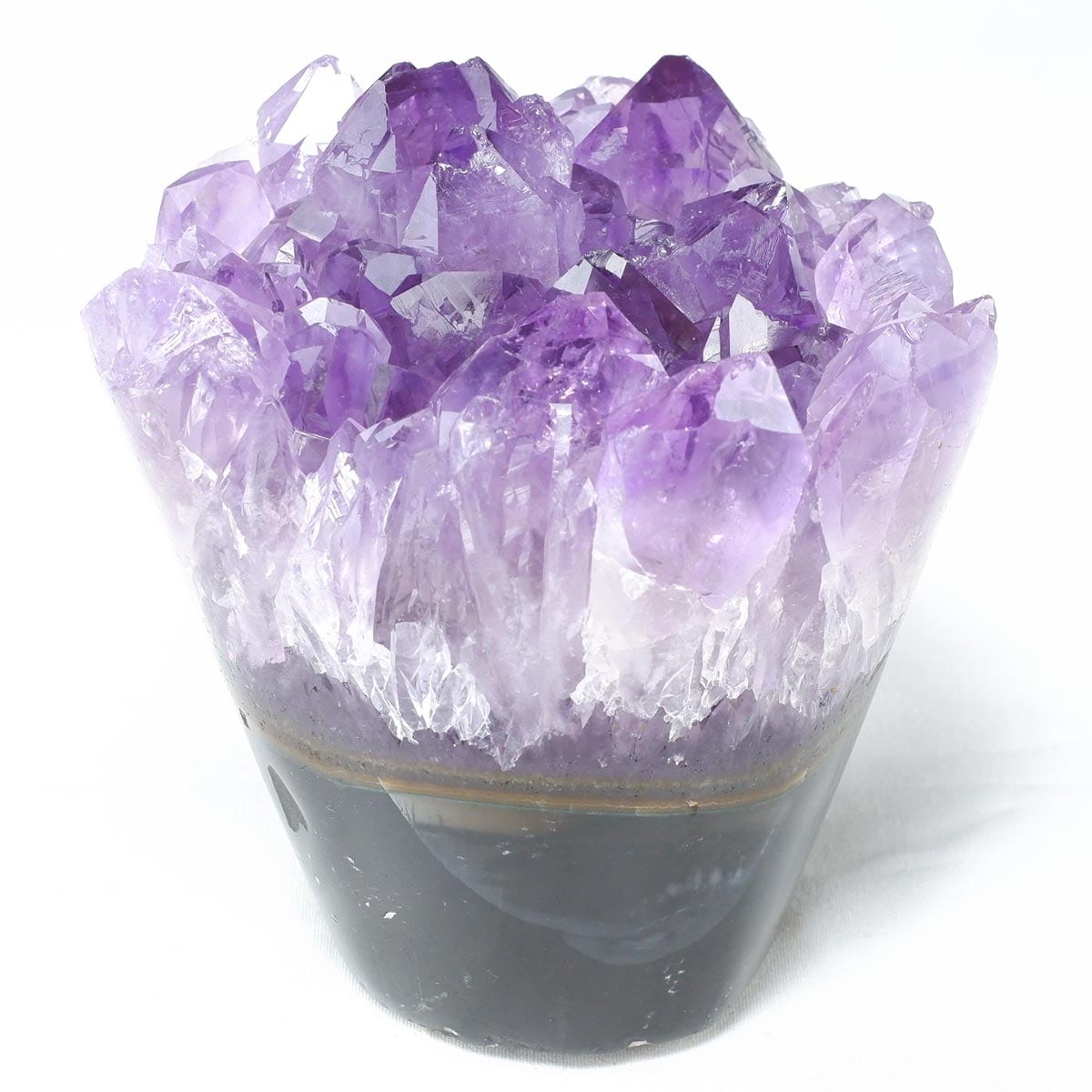 アメジスト クラスター 原石 フラワーアメジスト 花形 置物 一点物282-784