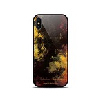 【名入れギフトBOX】宝・光闇 - 和風 角丸型 強化ガラスiPhoneケース【Re:design/保証付】
