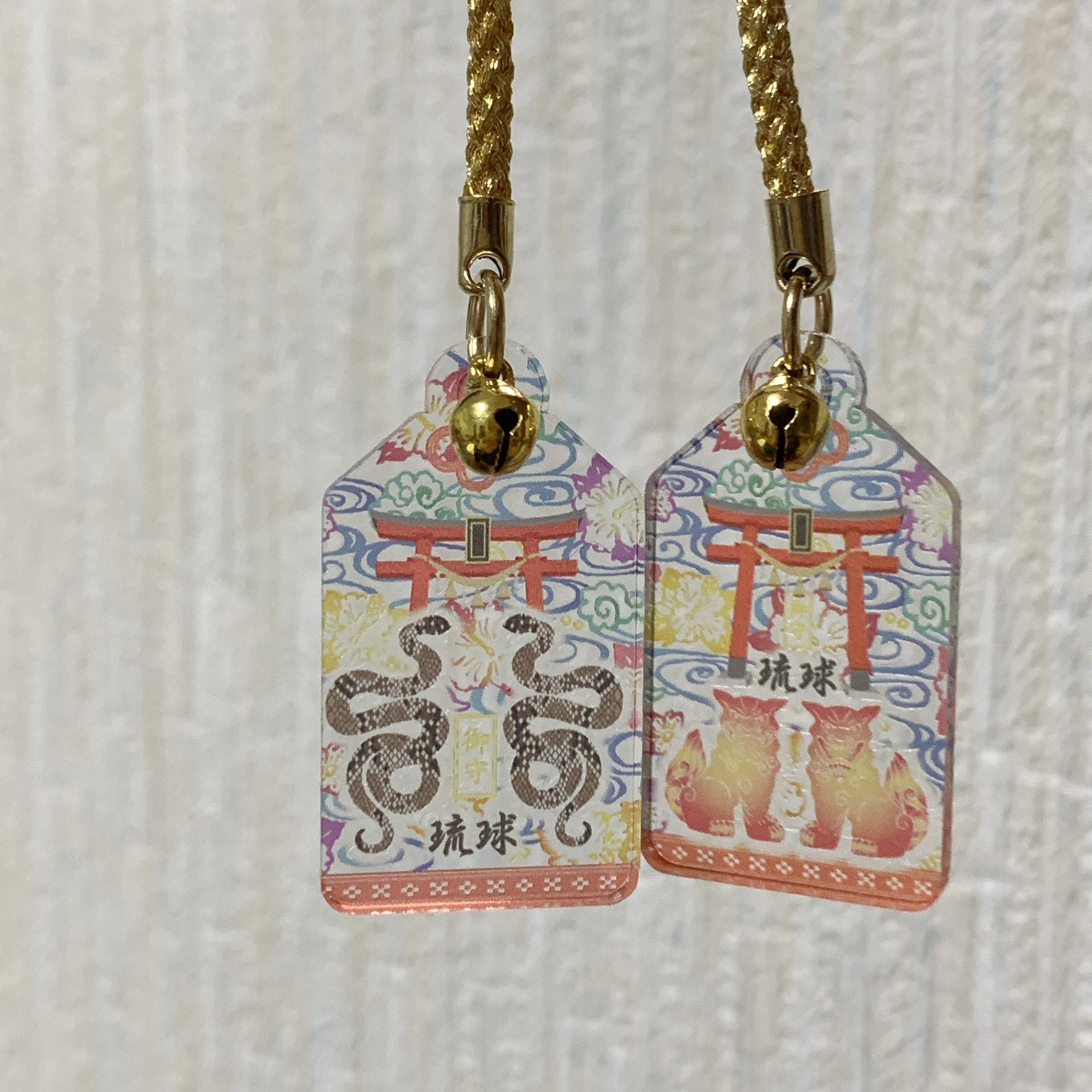 激熱お守りストラップ！ Amazon.co.jp: お守りストラップ たぬ吉 玉ちゃん ゼブラ柄 合計