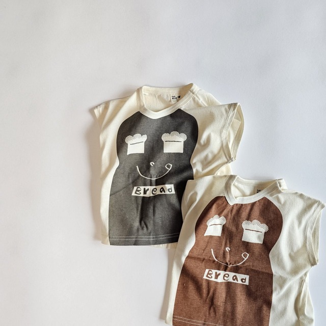 【取寄】1st blue｜bread drop tee｜食パンドロップT｜5-15｜kids&jr｜26 summer
