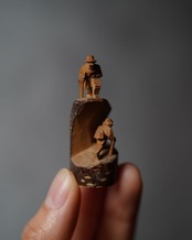 こっぱ人形　登山人形　農民美術