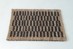 【90×60】HEMP LUG-BLACK-/ジュート/麻/ラグ