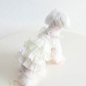 【PET】3色お嬢様風きれいな蝶結び付きノースリーブワンピース