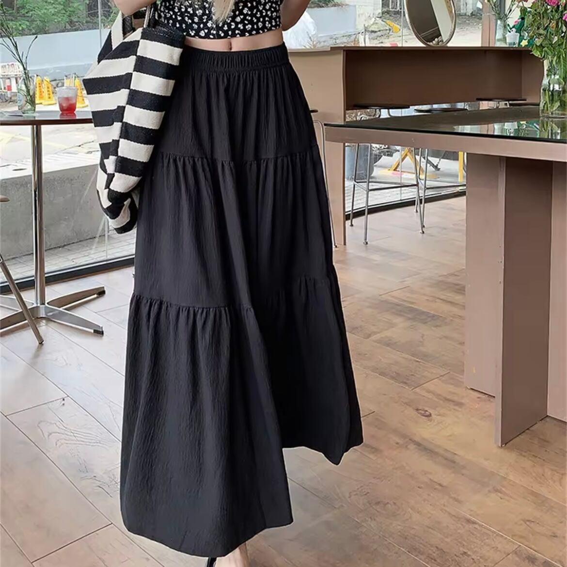 リップルティアードスカート