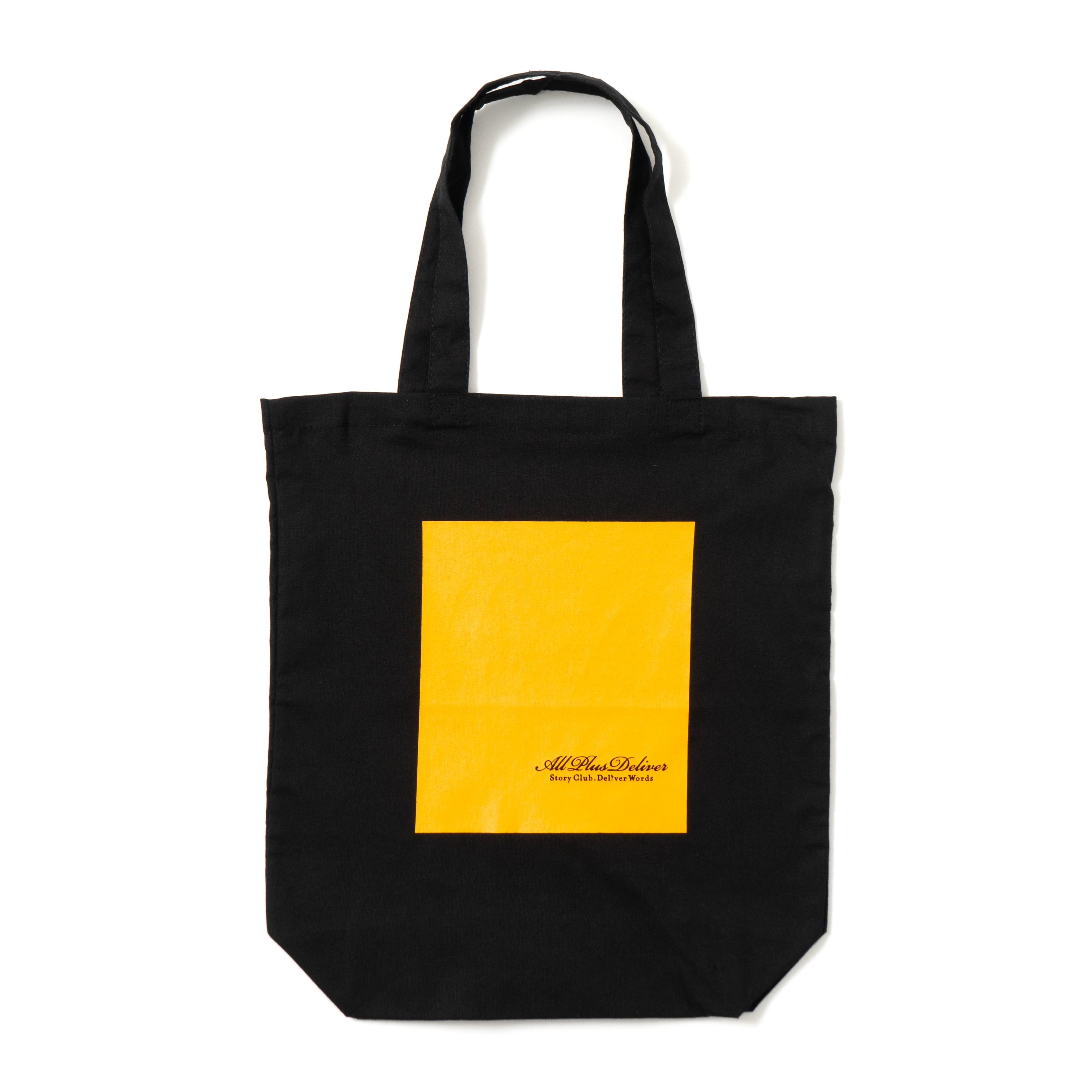 ALPSDR CURSIVE LOGO TOTE BAG / BLACK