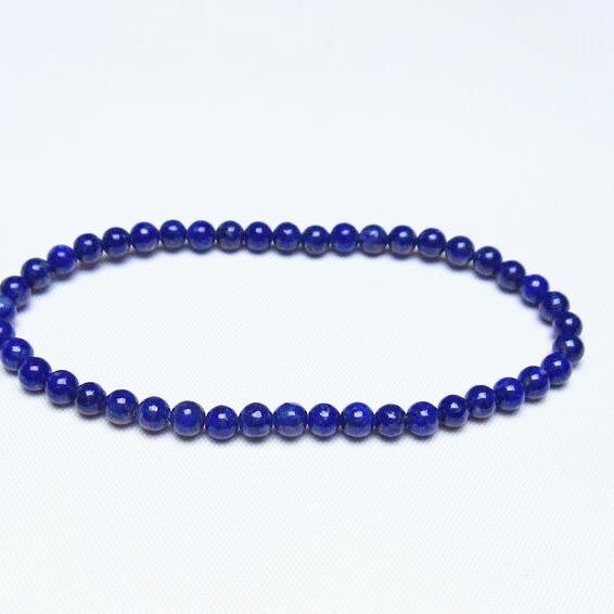 ラピスラズリ ブレスレット 4mm 一点物 メール便可 [M便 1/10] 111-48467