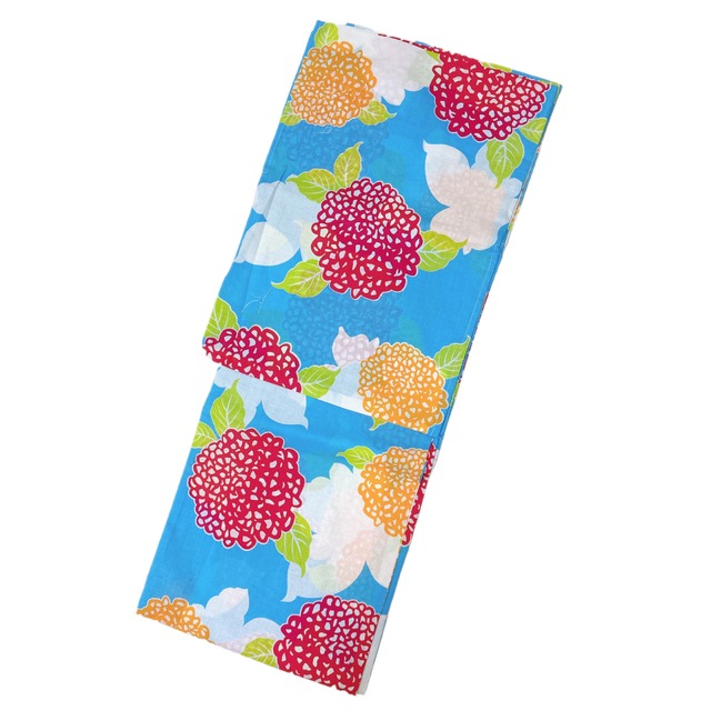 浴衣ジェンヌ 浴衣 単品 ゆかた レディース浴衣 水色 紫陽花