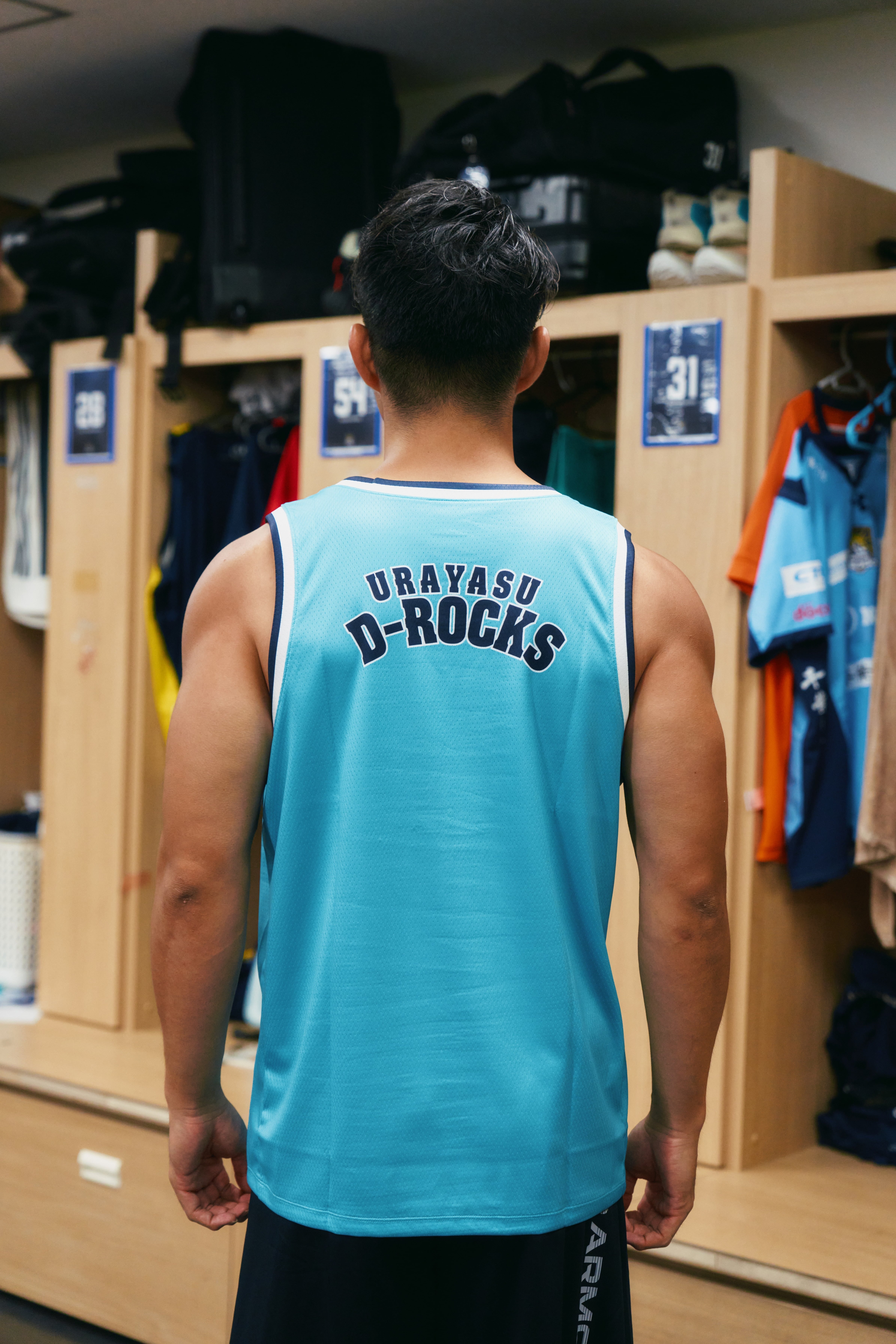 25-26シーズン バスケシャツ(ライトブルー/ネイビー） | D-Rocks Shop