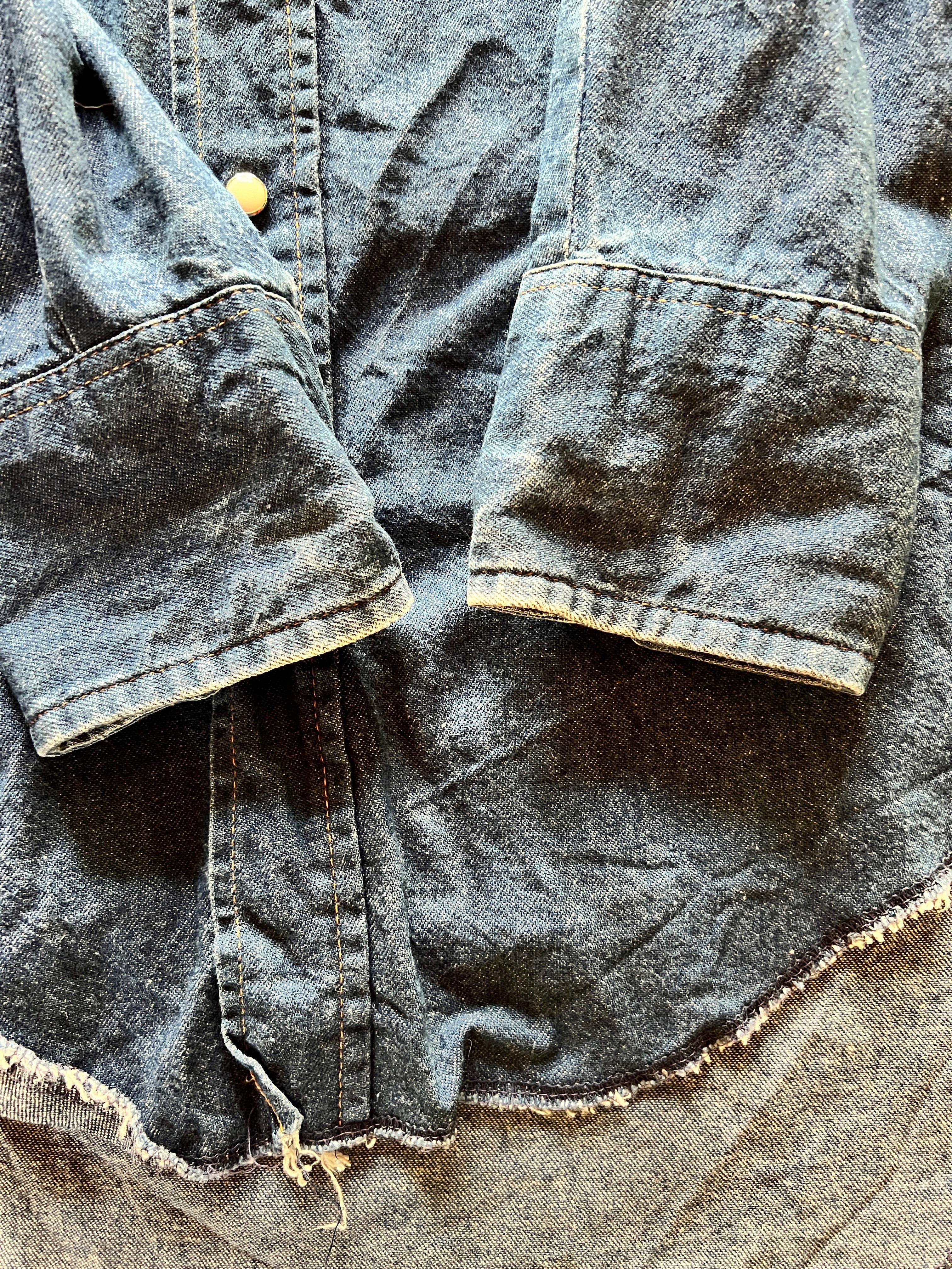 80's Wrangler 70127MW デニムウエスタンシャツ 表記(14 1/2-32)