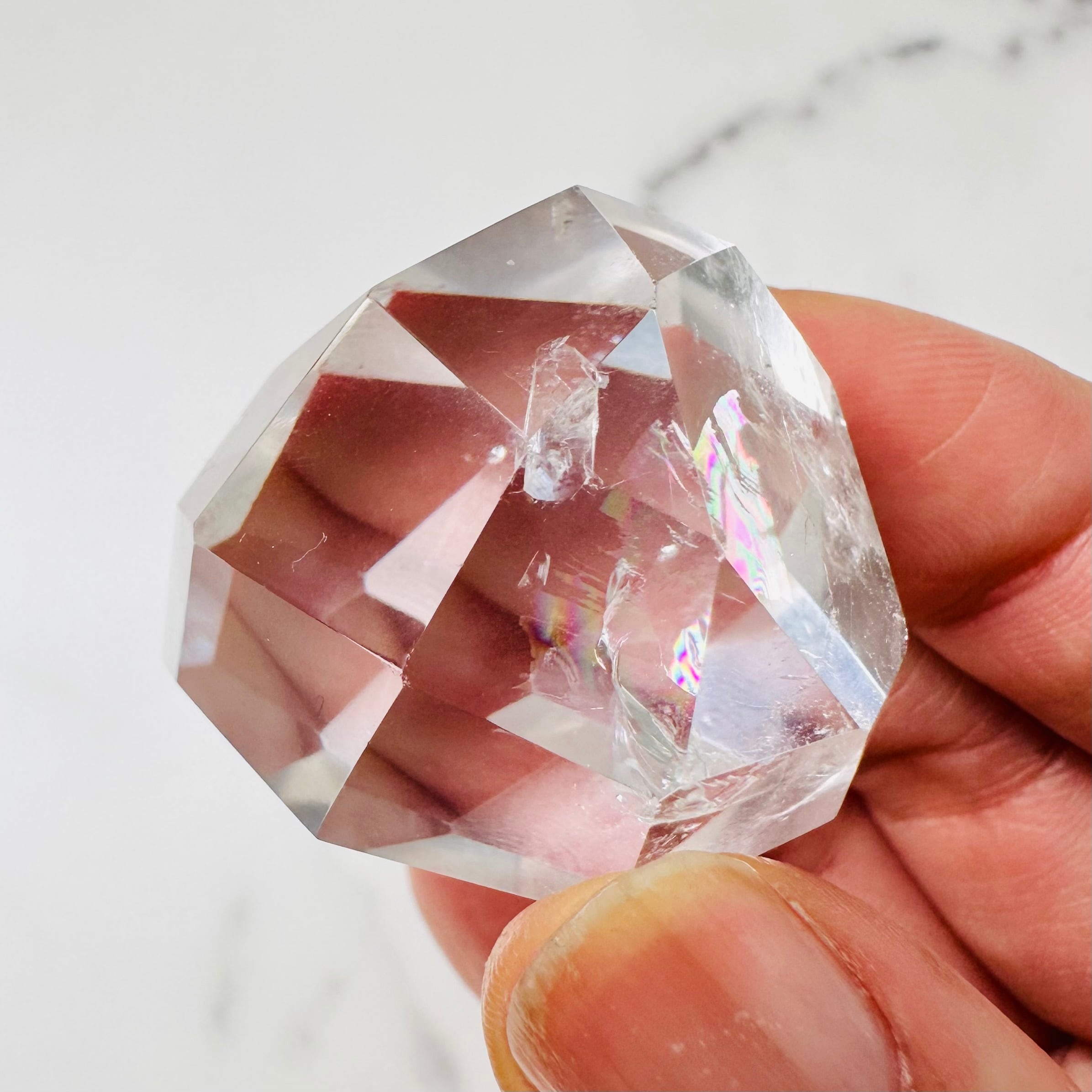 ブラジル産 ピンククォーツ スフィア 高品質◎虹あり 透明感抜群⭐︎