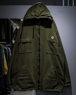 【add (C) vintage】“KIK WEAR” Pocket Gimmick Vintage Zip Up Hooded Jacket