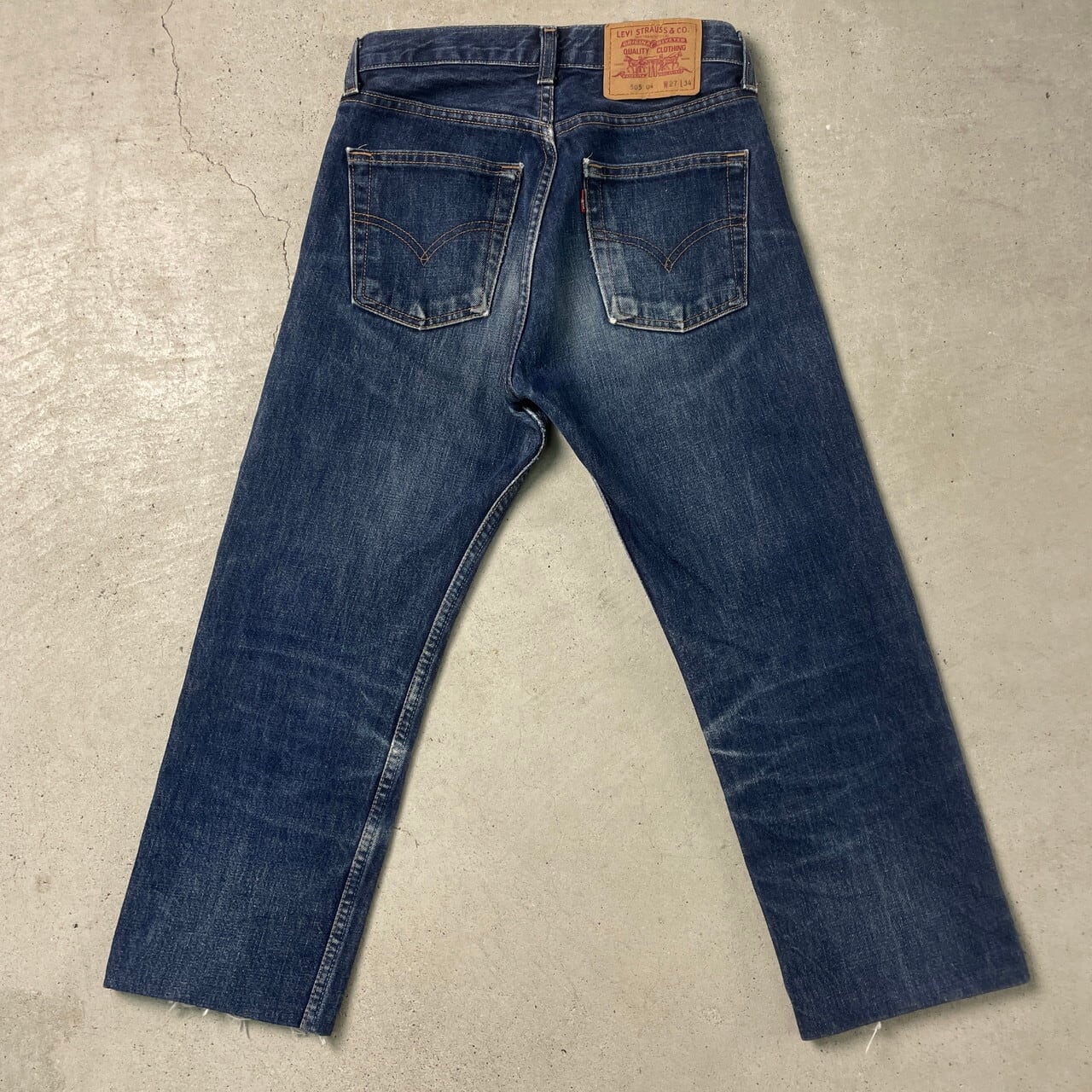 90年代 スペイン製 Levi's リーバイス 505 04 デニムパンツ クロップド